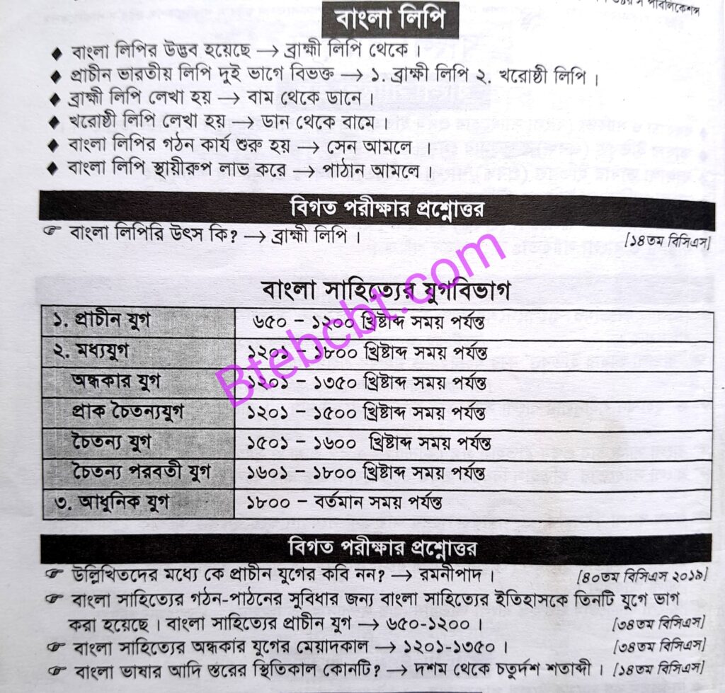 ১৯ তম শিক্ষক নিবন্ধন প্রস্তুতি [বাংলা সাহিত্য]